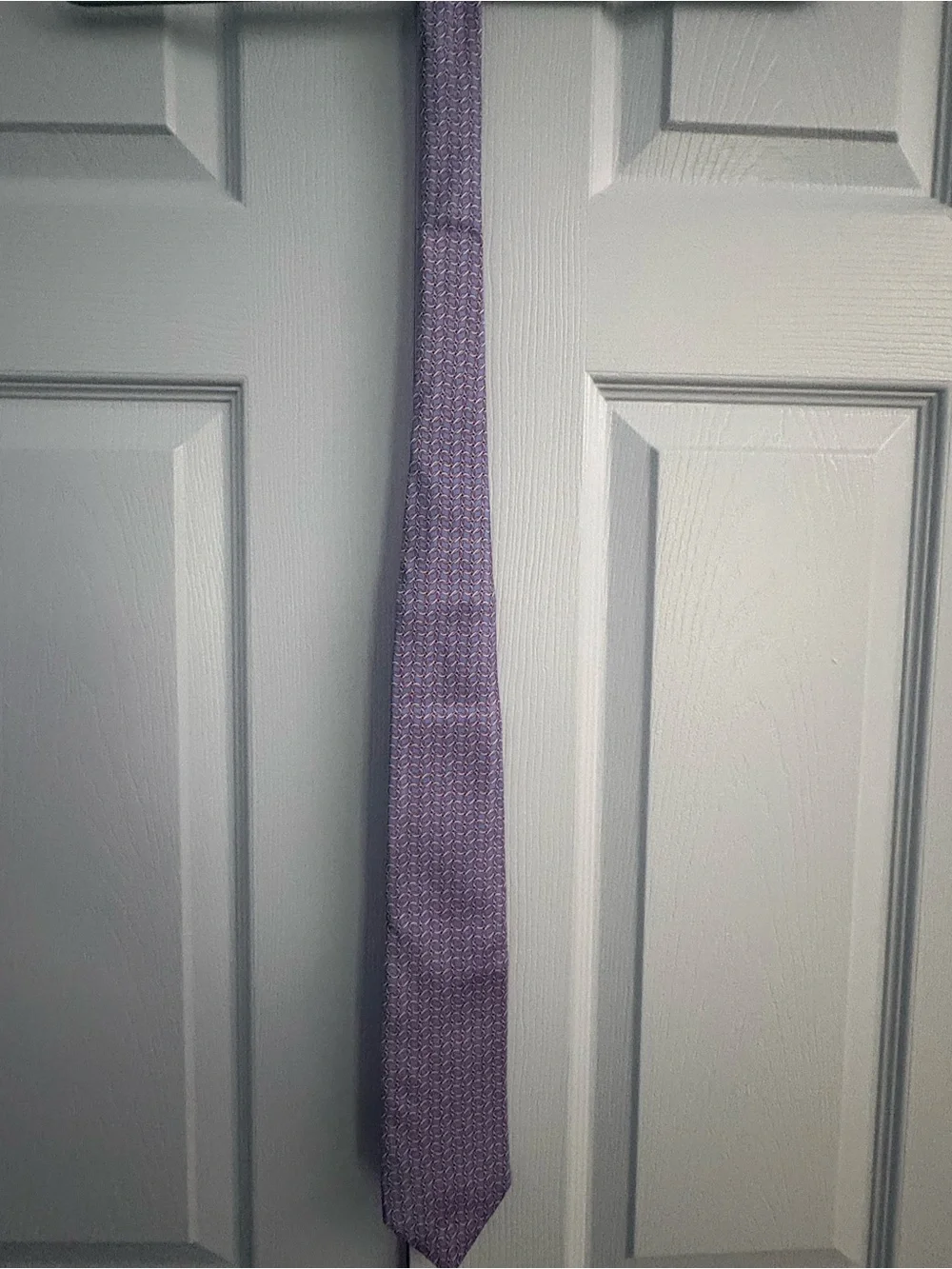 Brooks Brothers Blue and Pink Geometric Silk Tie
